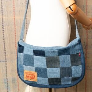 Custom upcycled crossbody bag